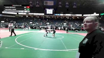 176 lbs 5th Place Match - Maxwell Barr, OAK3 vs Koen Beasley, WSW1