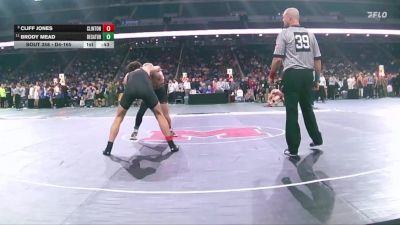 D4-165 lbs Cons. Semi - Cliff Jones, Clinton vs Brody Mead, Decatur