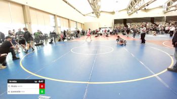 78-M lbs 2nd Place - Caleb Hodo, Warhawks Wrestling Inc. vs Elijah Quesada, Fisheye