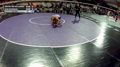 132 lbs Drayton (Ray Ray) Johnson, South Carolina 1 HS Boys vs Eian Schwecke, Idaho 2 HS Boys