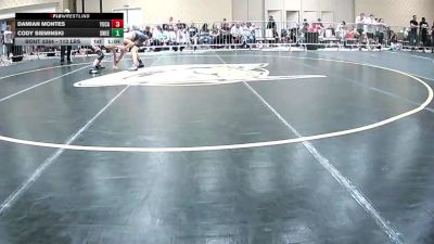 113 lbs Round Of 64 - Damian Montes, Yucaipa Thunder WC vs Cody Sieminski, Sweet Home