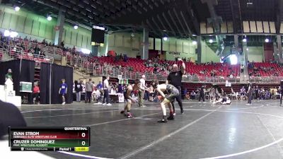 110 lbs Quarterfinal - Cruzer Dominguez, MWC Wrestling Academy vs Evan Strom, Nebraska Elite Wrestling Club