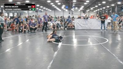 86 lbs Round 2 (3pm Friday) - Aryanna Campbell, Lady Reapers vs Freyda Nelson, Minnesota Funky Singlets