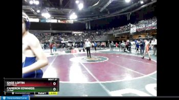 98 lbs Champ. Round 1 - Cameron Edwards, La Pine vs Gage Loftin, Post Falls
