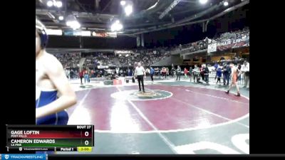 98 lbs Champ. Round 1 - Cameron Edwards, La Pine vs Gage Loftin, Post Falls