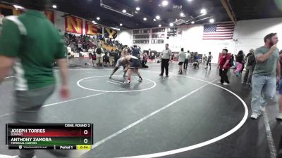 190 lbs Cons. Round 2 - Anthony Zamora, Temescal Canyon vs Joseph Torres, Downey