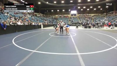 140 lbs 1st Place Match - Bella Green, Wichita-Kapaun Mt.Carmel Hs vs Alexis Means, Wichita-Bishop Carroll Hs