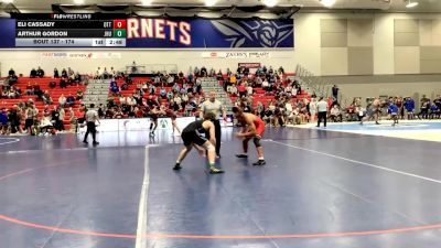 174 lbs Champ. Round 1 - Eli Cassady, Otterbein University vs Arthur Gordon, Johns Hopkins