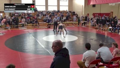 165 lbs Day 1 (round 2) - Owen Miller, St. Francis B vs Jack Bagley, West Seneca W/E