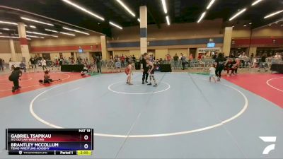 77 lbs Cons. Round 2 - Gabriel Tsapikau, 512 Outlaw Wrestling vs Brantley Mccollum, Texas Wrestling Academy