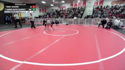 130 lbs Champ. Round 1 - Emily Alvarez, Eleanor Roosevelt vs Amber Zapot Barnett, Chaparral