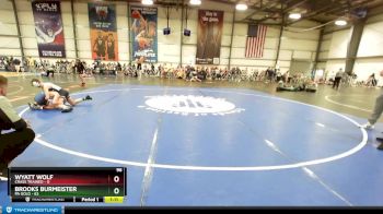 96 lbs Rd# 2 10:30am Friday - Brooks Burmeister, PA Gold vs Wyatt Wolf, Crass Trained