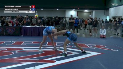 118 lbs 3rd Place - Mackenzie Carder, OH vs Madelyn Little, VA