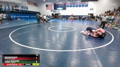 190 lbs Champ. Round 2 - Lukas Balfanz, Campbell County vs Ian Backman, Natrona County