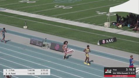 2026 AAU Junior Olympic Games - Youth Boys' 3k Race Walk, Prelims 1 - Age 15-16