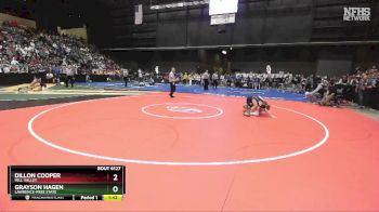 6A - 126 lbs Quarterfinal - Dillon Cooper, Mill Valley vs Grayson Hagen, Lawrence-Free State