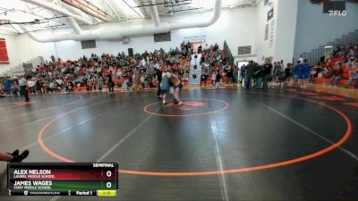 175 A & B Semifinal - Alex Nelson, Laurel Middle School vs James Wages, Cody Middle School