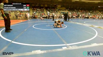 70 lbs Quarterfinal - Jett Bogart, Dark Cloud Wrestling Club vs Stiles Ethridge, Cushing Tigers