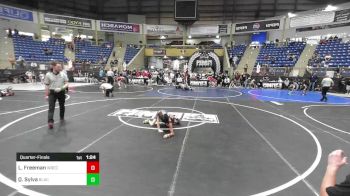 78 lbs Quarterfinal - Leonardo Freeman, Wrecking Crew vs Quik Sylva, Black Hills Wr Ac