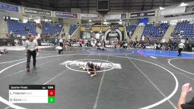 78 lbs Quarterfinal - Leonardo Freeman, Wrecking Crew vs Quik Sylva, Black Hills Wr Ac