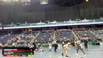 2A 106 lbs Champ. Round 1 - Sam Boltes, Washington vs Anderson Wise, West Lincoln