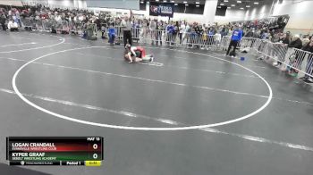 93 lbs Quarterfinal - Logan Crandall, Evansville Wrestling Club vs Kyper Graaf, Sebolt Wrestling Academy