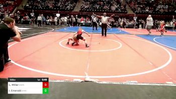 58 lbs Round Of 16 - Laramie Miller, Barnsdall Youth Wrestling vs Issac Emerald, Jenks Trojan Wrestling Club