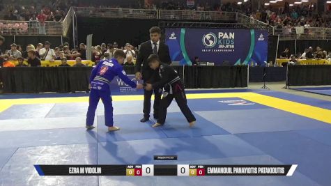 Emmanouil Panayiotis Patakioutis vs Ezra M Vidolin 2025 Pan Kids Jiu-Jitsu IBJJF Championship