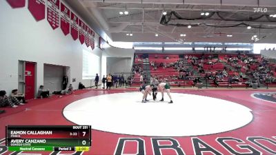 184 lbs Quarterfinal - Eamon Callaghan, Ithaca vs Avery Canzano, Oswego State