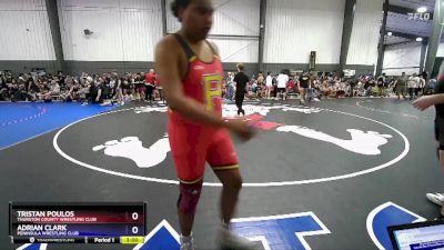 215 lbs Champ. Round 1 - Tristan Poulos, Thurston County Wrestling Club vs Adrian Clark, Peninsula Wrestling Club