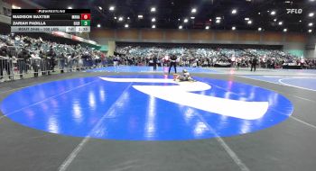 100 lbs Consi Of 8 #2 - Madison Baxter, Marina vs Zariah Padilla, Gilroy