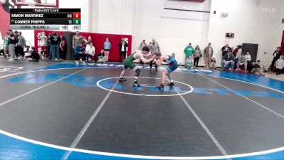 138 lbs Cons. Round 3 - Conner Phipps, Triton Central vs Simon Martinez, Highland