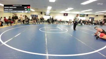 157 lbs Cons. Round 4 - Lewis Goff, Newport Harbor vs Israel Mercado, Oakdale