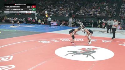 Quarterfinal - Hayley Serfontein, Southern Valley/Arapahoe vs Khloe Wiseman, Adams Central