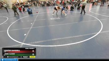 160 lbs Cons. Round 1 - John Cloud, IL vs Hunter Ramsdell, MN