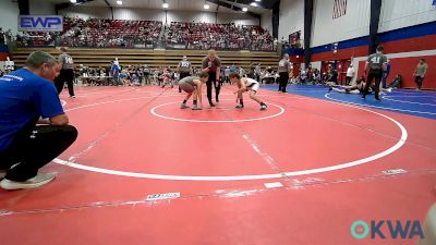 90 lbs Consi Of 4 - Brooks Grose, Ponca City Wildcat Wrestling vs Brantley Allison, Checotah Matcats