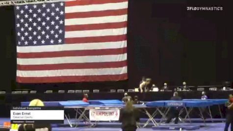 Evan Ernst - Individual Trampoline, Cabarrus County - 2021 USA Gymnastics Championships