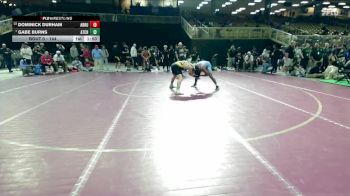 144 lbs Champ. Round 3 - Gabe Burns, Athens Christian vs Dominick Durham, Archbishop Rummel
