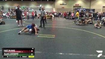 90 lbs Round 5 (6 Team) - Elijah Castanon, Untouchables Purple vs Matt Blanke, American Gladiators-Thunder