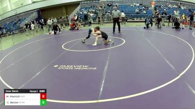 14U Boys - 92 lbs Cons. Semis - Mason Mamich, Ohio vs Casen Becker, Black Fox Wrestling Academy