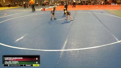 45 lbs Quarterfinals (8 Team) - Carter Barduson, Worthington vs Calvin Hanna, Watertown-Mayer