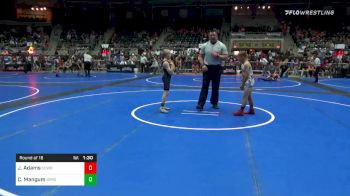 80 lbs Prelims - Jaedan Adams, Cowboy WC vs Conner Mangum, Springdale WC