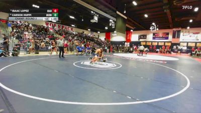 165 lbs Champ. Round 2 - Carson Huppi, Murrieta Mesa vs Isaac Lopez, Charter Oak