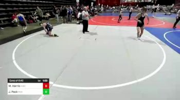 116 lbs Consi Of 8 #2 - Murphy Harris, Purebred Elite vs Judah Pack, Painted Desert