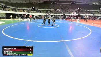 Rookie 6-8 90 Cons. Semi - Javir King, Bull Island Grappling vs Aiden Graham, Jolliff Middle