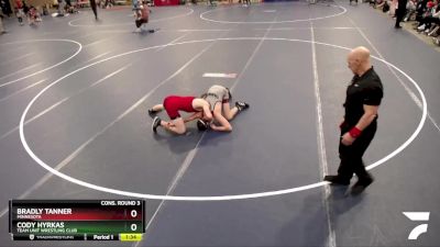 170 lbs Cons. Round 3 - Bradly Tanner, Minnesota vs Cody Hyrkas, Team Unit Wrestling Club