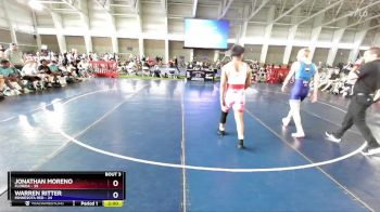 157 lbs Round 1 (8 Team) - Jonathan Moreno, Florida vs Warren Ritter, Minnesota Red