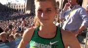 Lauren Fleshman after pacing 5k at 2010 Stockholm Diamond League