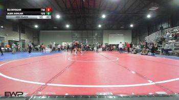 155 lbs 3rd Place - Eli Boggan, Team Tulsa Wrestling Club vs Alek Agular, Fort Gibson Youth Wrestling