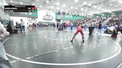 144 lbs Cons. Round 1 - Andre Stokes, California School For The Deaf, Riverside vs Alex Sims, Heritage